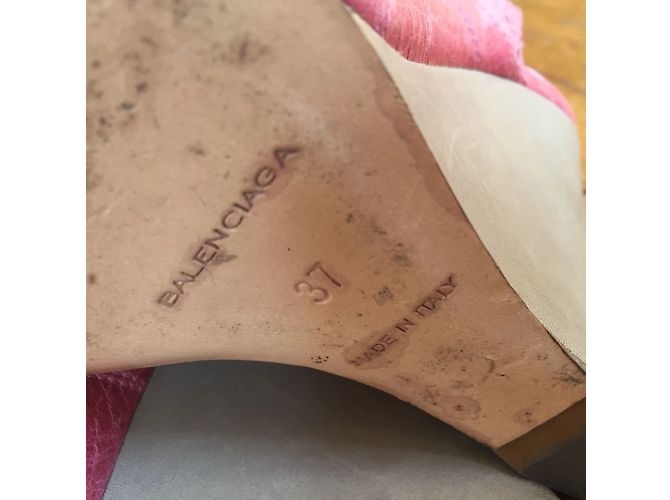 Sandali BALENCIAGA T.EU 37 Pelle Rosa - vista 5