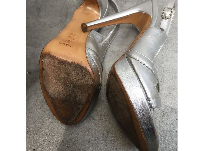 Sandali CASADEI T.EU 37.5 Pelle Argento - vista 4