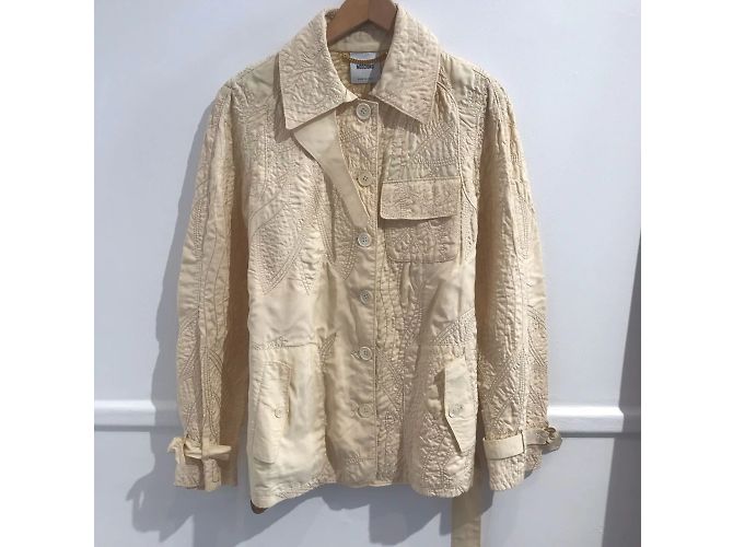 MOSCHINO Jacken T.FR 40 Synthetik Beige - Ansicht 6