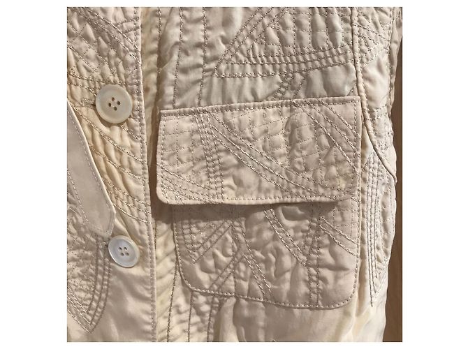 MOSCHINO Jacken T.FR 40 Synthetik Beige - Ansicht 8