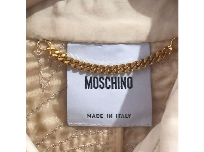 MOSCHINO Jacken T.FR 40 Synthetik Beige - Ansicht 9