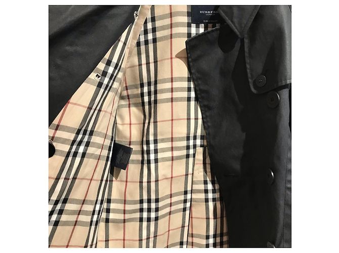 Abrigos BURBERRY T.FR 36 Algodón Negro - vista 5
