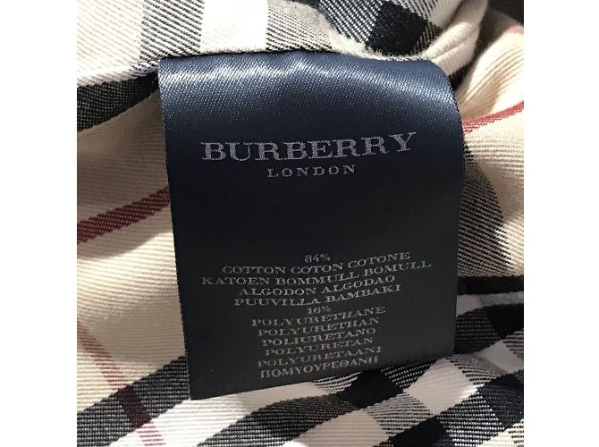 Abrigos BURBERRY T.FR 36 Algodón Negro - vista 7