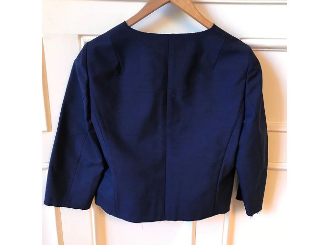 ALBERTA FERRETTI Jaquetas T.FR 36 Sintético Azul marinho - vista 4