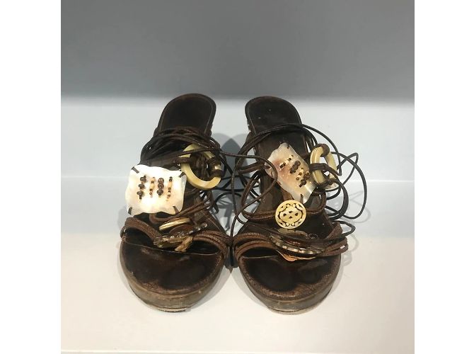 Sandali EMANUEL UNGARO T.EU 37 Pelle Marrone - vista 3