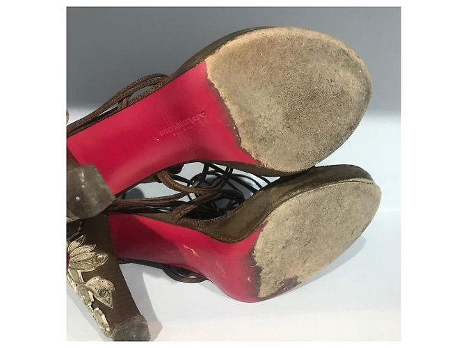 Sandali EMANUEL UNGARO T.EU 37 Pelle Marrone - vista 6