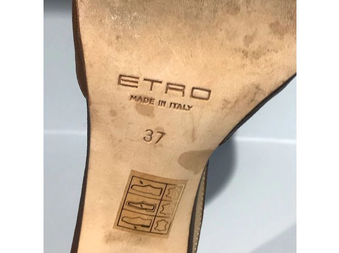 Sandali ETRO T.EU 37 Pelle Marrone - vista 5