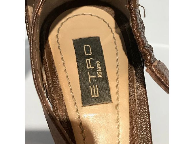 Sandali ETRO T.EU 37 Pelle Marrone - vista 6