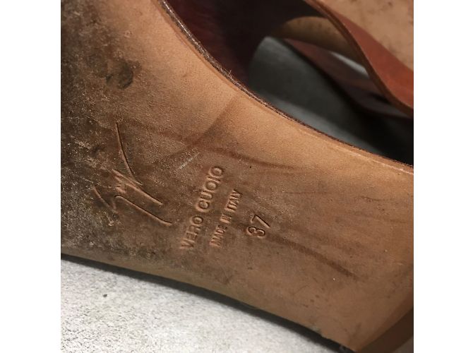GIUSEPPE ZANOTTI Sandali T.EU 37 Pelle Marrone - vista 5