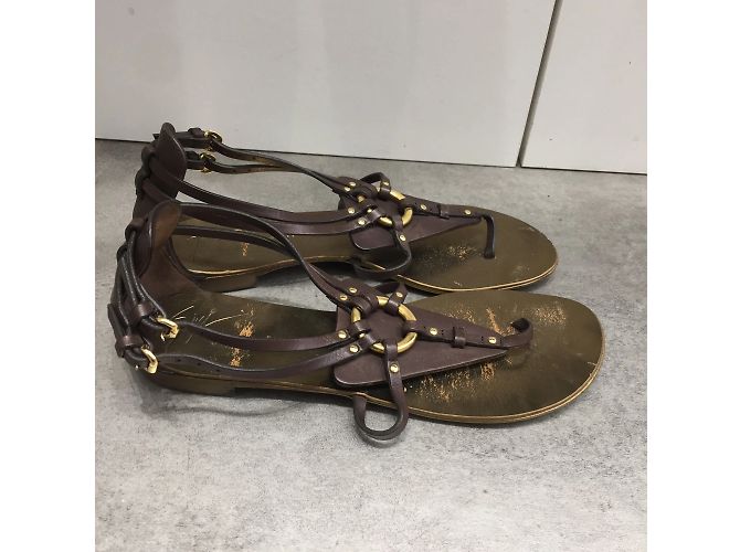 Sandali GIUSEPPE ZANOTTI T.EU 36.5 Pelle Marrone - vista 2