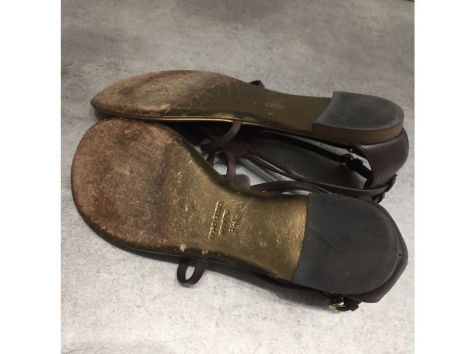 Sandali GIUSEPPE ZANOTTI T.EU 36.5 Pelle Marrone - vista 4