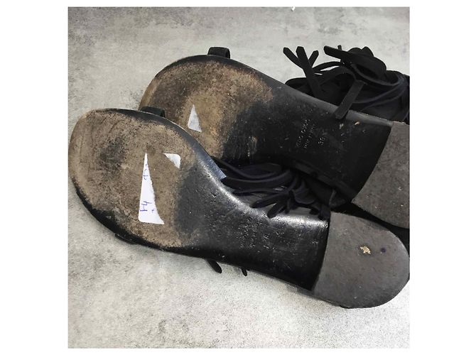 Sandali GIUSEPPE ZANOTTI T.EU 38 Camoscio Nero - vista 8