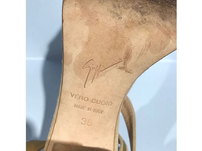 Sandalias GIUSEPPE ZANOTTI T.EU 38 Ante Beige - vista 5