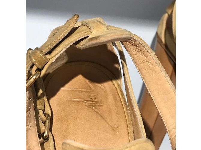 Sandalias GIUSEPPE ZANOTTI T.EU 38 Ante Beige - vista 6