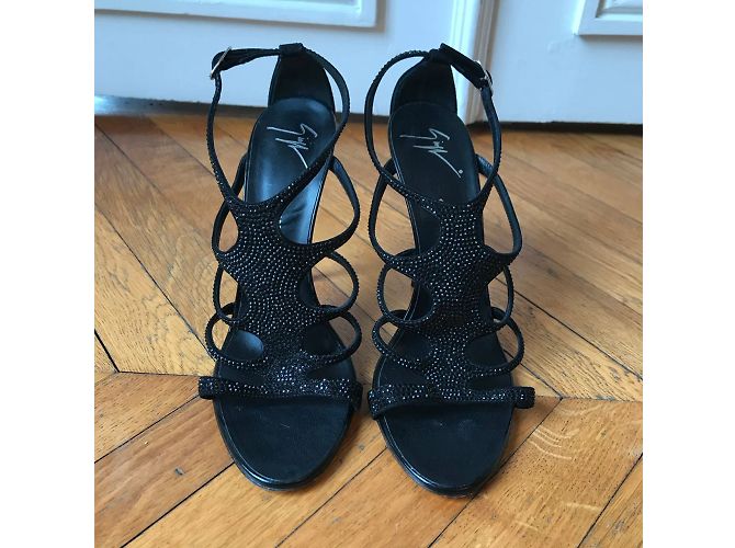 Sandali GIUSEPPE ZANOTTI T.EU 38.5 Pelle Nero - vista 2
