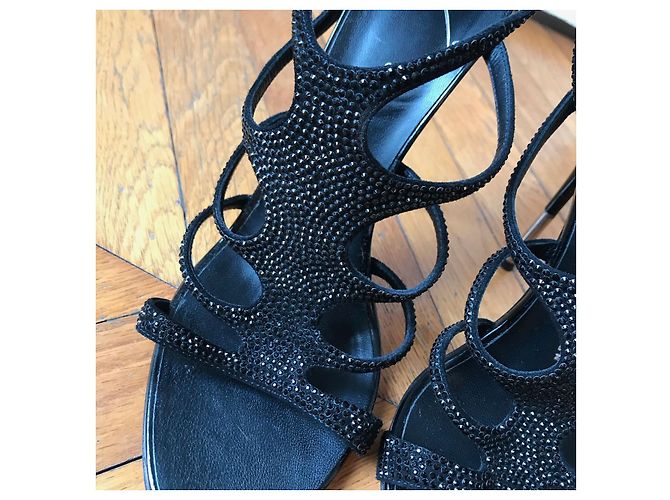 Sandali GIUSEPPE ZANOTTI T.EU 38.5 Pelle Nero - vista 3