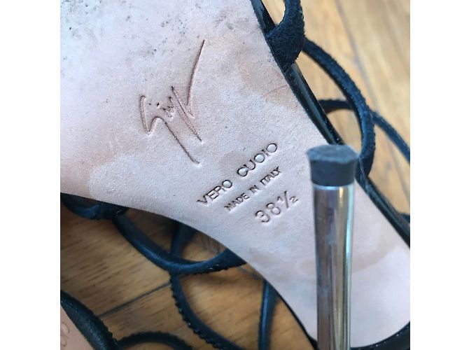 Sandali GIUSEPPE ZANOTTI T.EU 38.5 Pelle Nero - vista 6