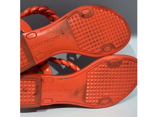 GIVENCHY Sandalen T.EU 37 Gummi Rot - Ansicht 4