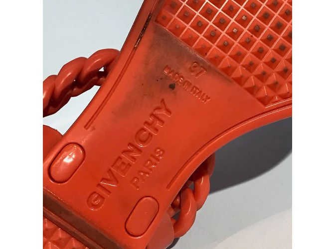 GIVENCHY Sandalen T.EU 37 Gummi Rot - Ansicht 5