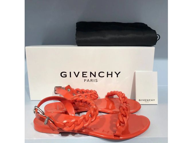 GIVENCHY Sandalen T.EU 37 Gummi Rot - Ansicht 6