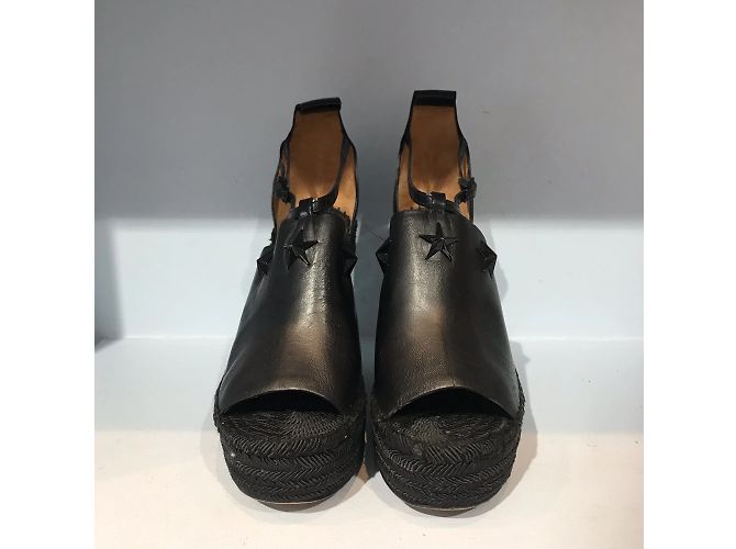 GIVENCHY Sandalen T.EU 37 Leder Schwarz - Ansicht 2
