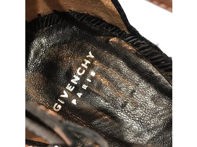 GIVENCHY Sandalen T.EU 37 Leder Schwarz - Ansicht 6