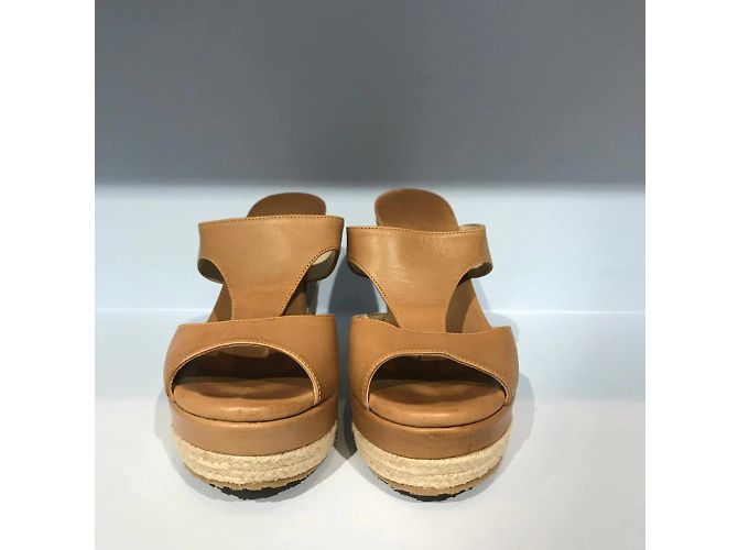 Sandali JIMMY CHOO T.EU 36.5 Pelle Beige - vista 2