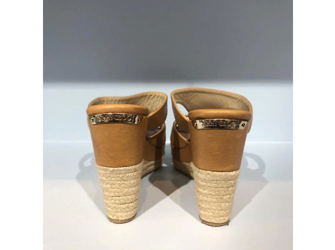 Sandali JIMMY CHOO T.EU 36.5 Pelle Beige - vista 3