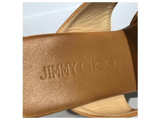 Sandali JIMMY CHOO T.EU 36.5 Pelle Beige - vista 6