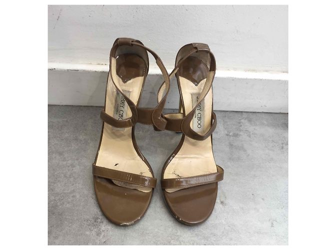 Sandali JIMMY CHOO T.EU 38 Pelle Cachi - vista 2