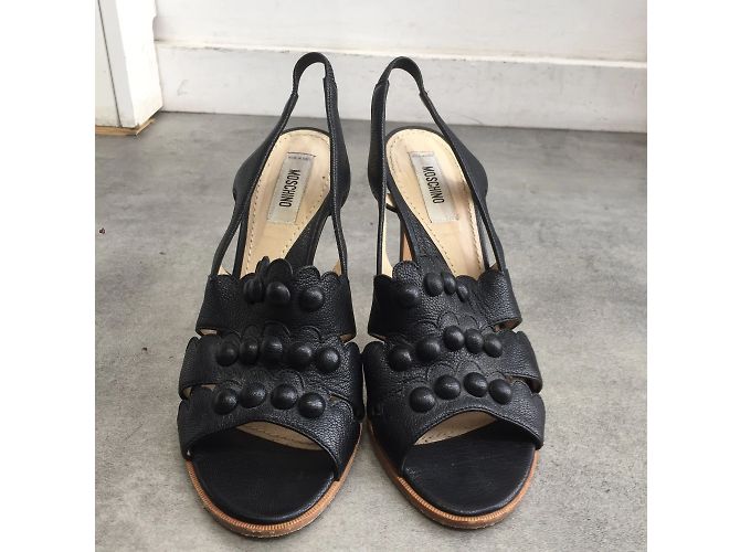 Sandali MOSCHINO T.EU 37 Pelle Nero - vista 2
