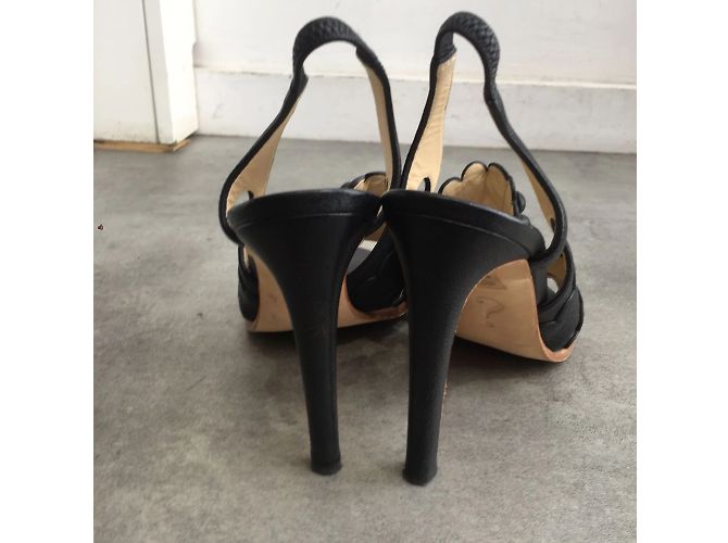 Sandali MOSCHINO T.EU 37 Pelle Nero - vista 3