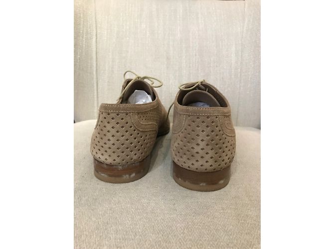 LOUIS VUITTON Stringate T.Unione Europea 43.5 scamosciato Beige - vista 5