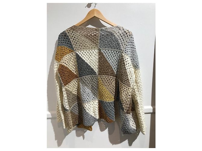 Autre Marque ROSE CARMINE Strickwaren T.FR Einheitsgröße Baumwolle Mehrfarben - Ansicht 2