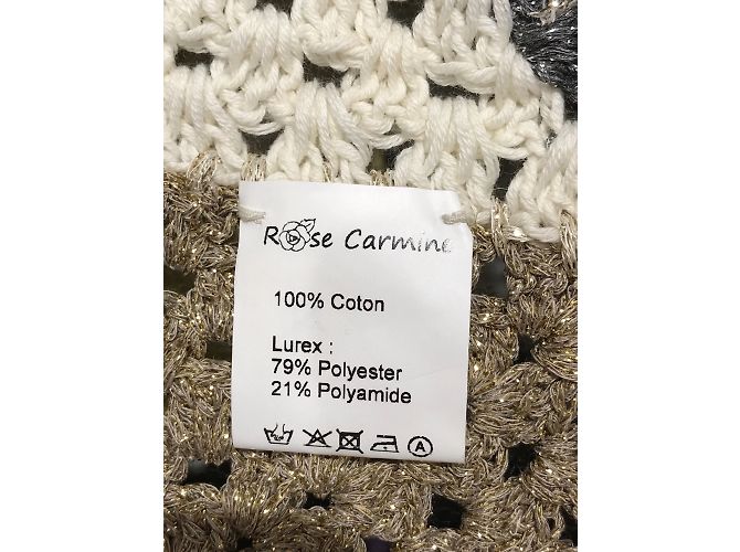 Autre Marque ROSE CARMINE Strickwaren T.FR Einheitsgröße Baumwolle Mehrfarben - Ansicht 5