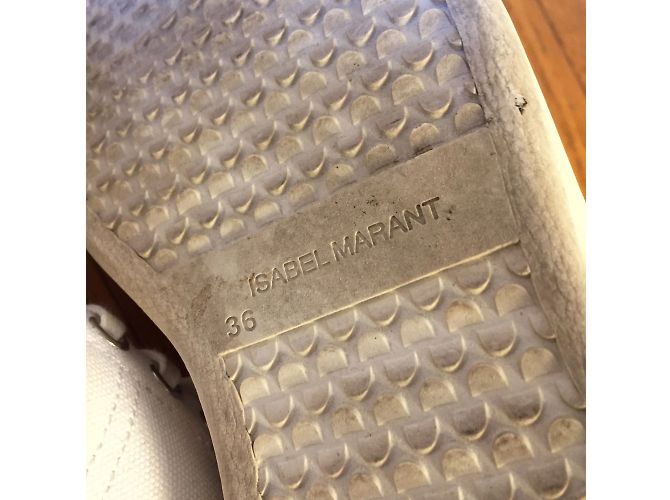 Scarpe ISABEL MARANT T.EU 36 Tessuto Bianco - vista 6