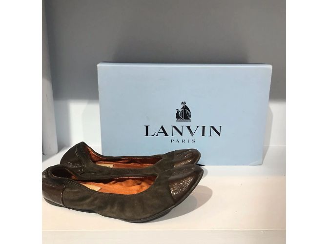 Bailarinas LANVIN T.EU 36.5 Ante Castaño - vista 7