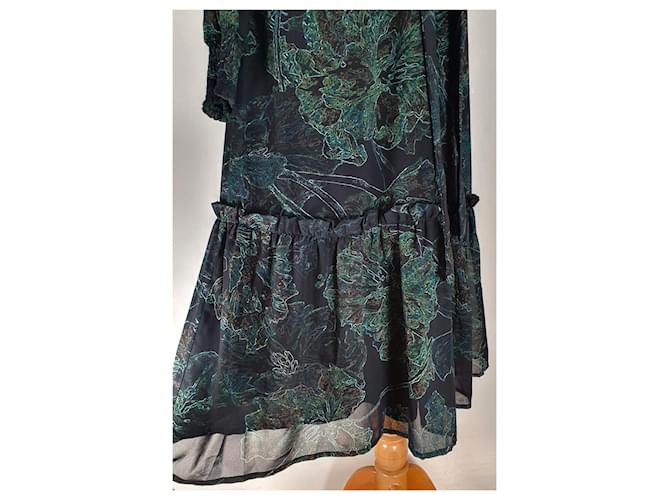 Bruuns Bazaar Jacobin Kleid Grün Mehrfarben - Ansicht 4