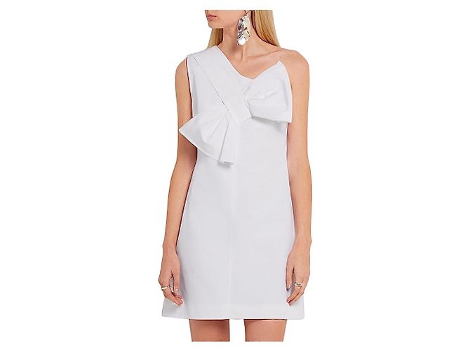 Kurzes Kleid VICTORIA BECKHAM Weiß - Ansicht 2