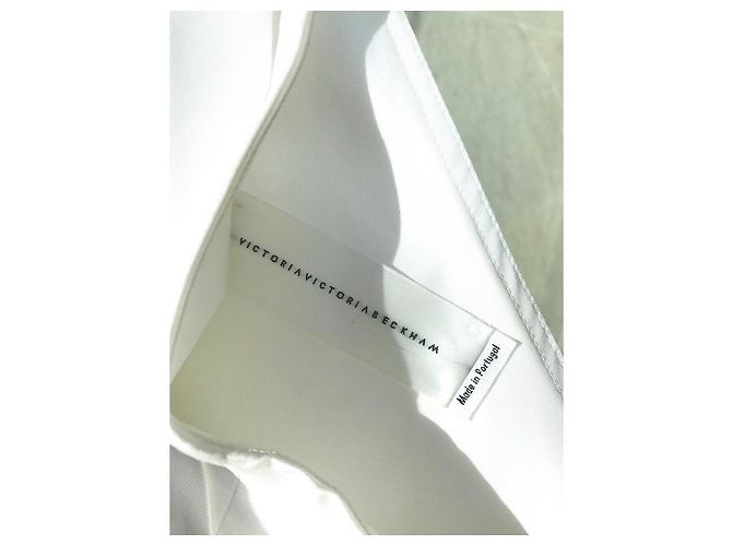 Kurzes Kleid VICTORIA BECKHAM Weiß - Ansicht 4