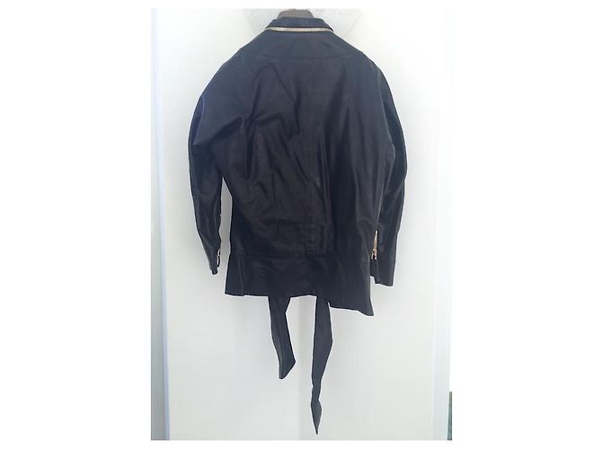 Gucci Lederjacke Schwarz - Ansicht 2