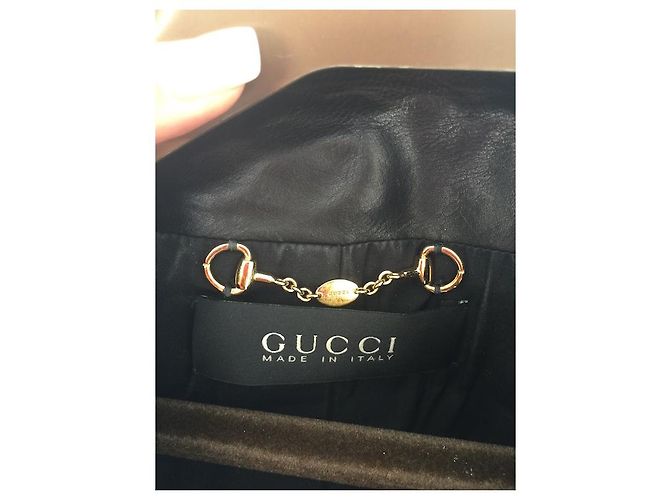 Gucci Lederjacke Schwarz - Ansicht 4