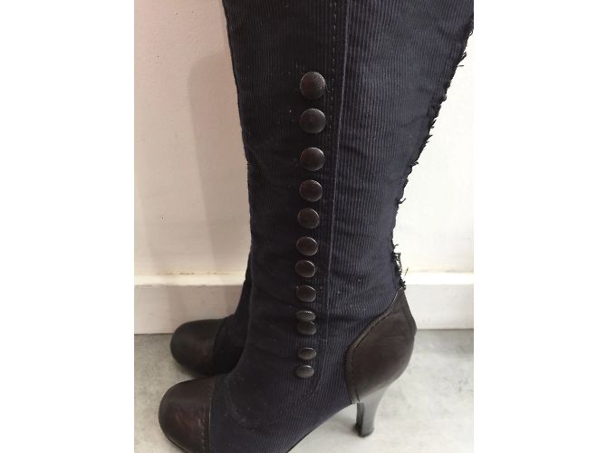 Botas LANVIN T.EU 38 Cuero Negro - vista 2