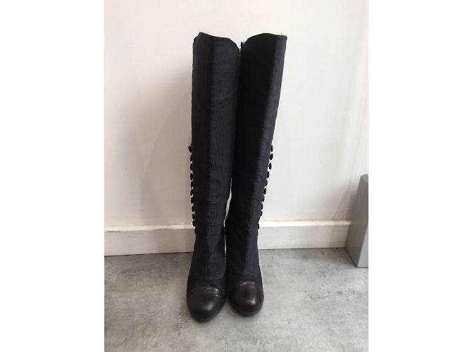 Botas LANVIN T.EU 38 Cuero Negro - vista 3