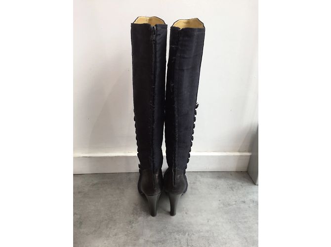 Botas LANVIN T.EU 38 Cuero Negro - vista 4