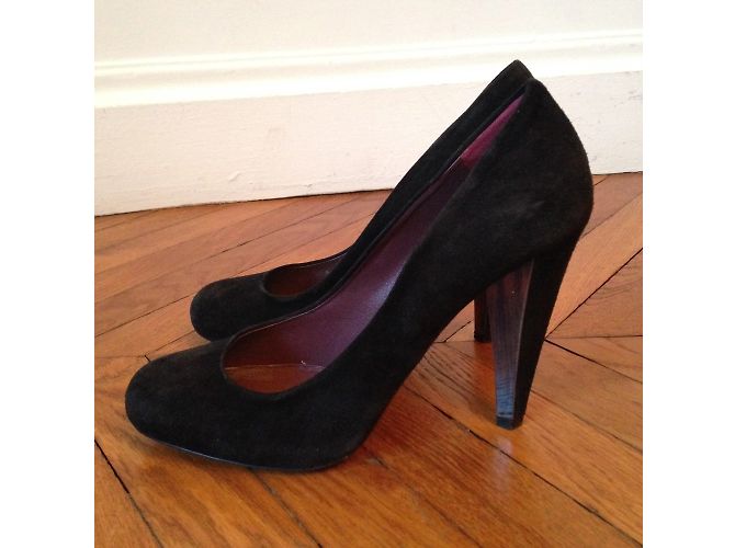 Tacchi MIU MIU T.EU 39.5 Camoscio Nero - vista 2