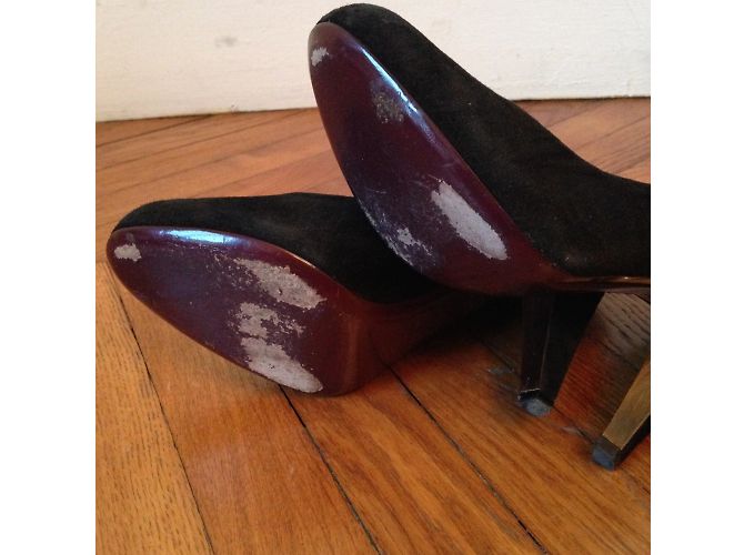 Tacchi MIU MIU T.EU 39.5 Camoscio Nero - vista 5
