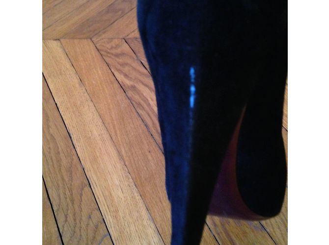 Tacchi MIU MIU T.EU 39.5 Camoscio Nero - vista 6