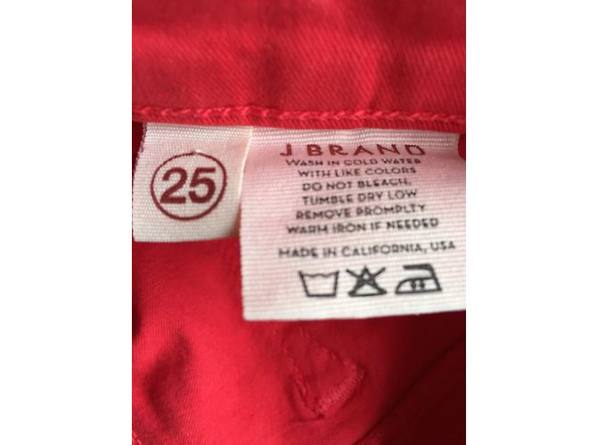 J BRAND Jeans T.US 25 Algodón Roja - vista 3