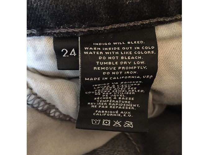 J BRAND Jeans T.US 24 Denim - Jeans Negro - vista 4